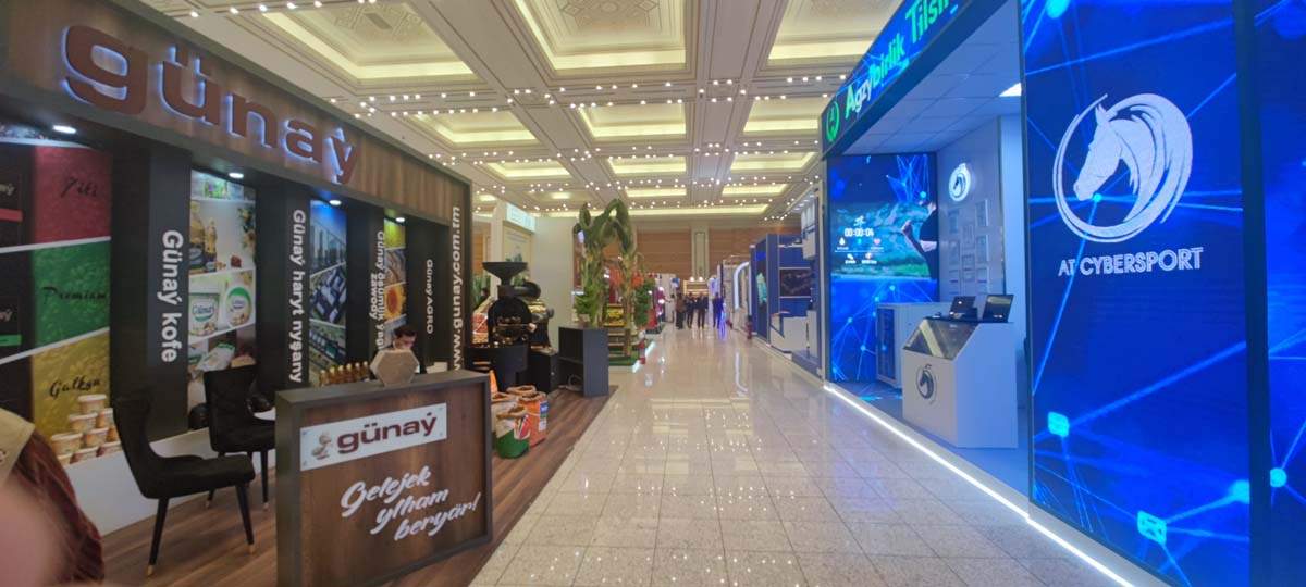 Национальная организация Туркменистана по штрих-кодам принимает участие в выставке торгового комплекса страны