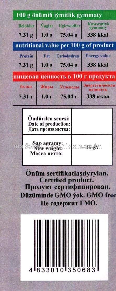 Tebigy sarymsakly mekgejöwen çipsiler