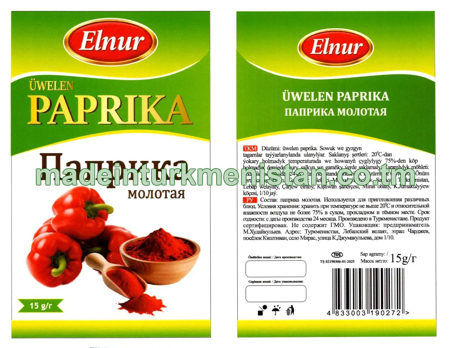 Üwelen paprika
