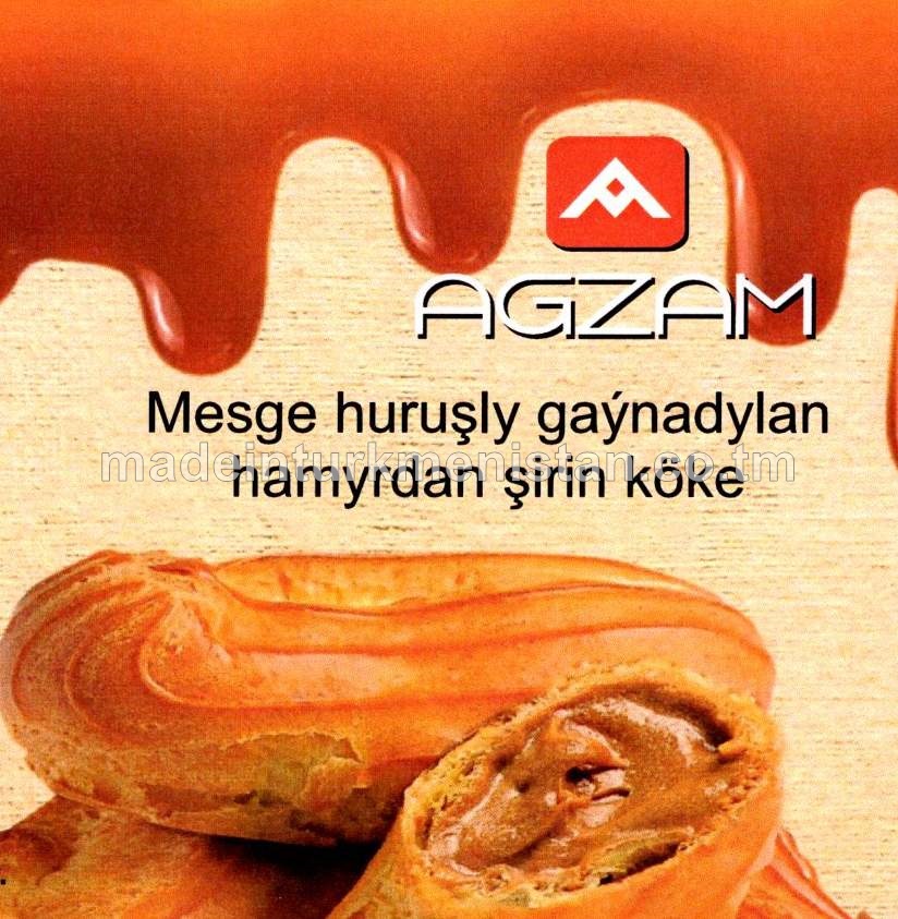 "Ekler" mesge huruşly gaýnadylan hamyrdan şirin köke, ýokary hilli