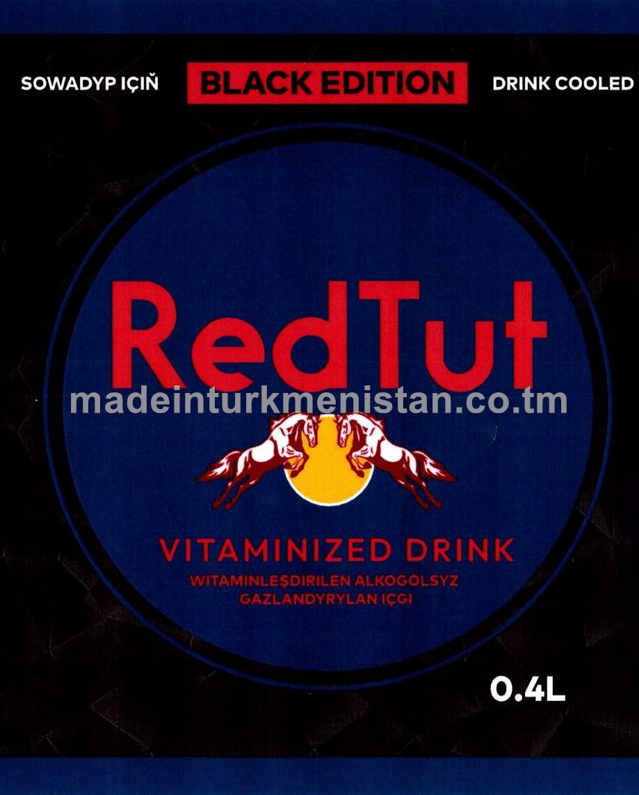 "RedTut" zirk hoşboý ysly witaminleşdirilen alkogolsyz gazlandyrylan içgi