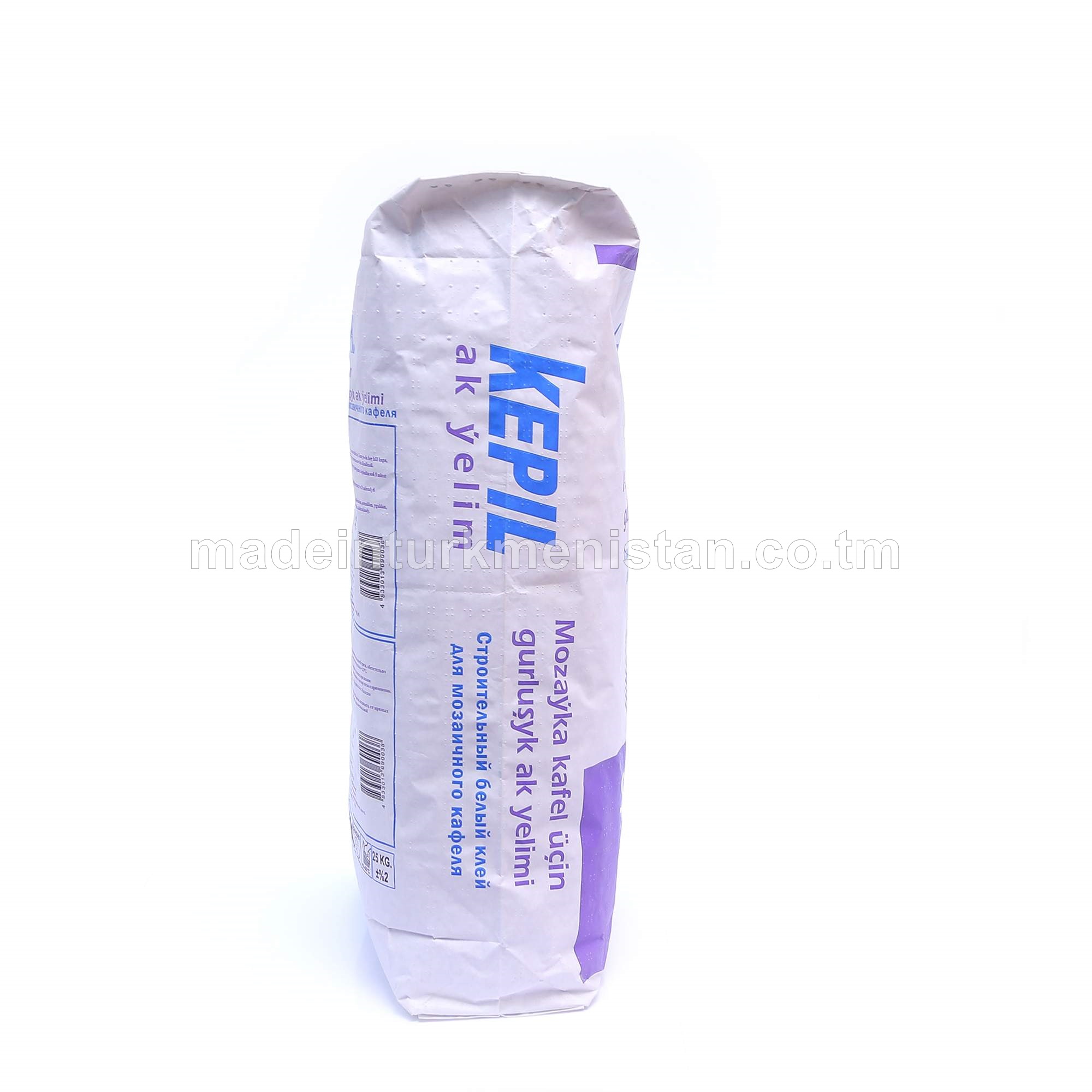 Mozaýka kafel üçin gurluşyk ak ýelimi