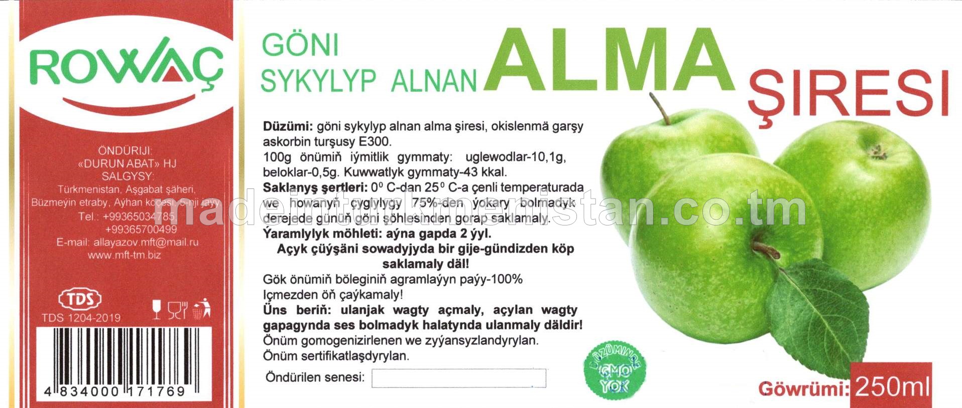 Alma şiresi göni sykylyp alnan