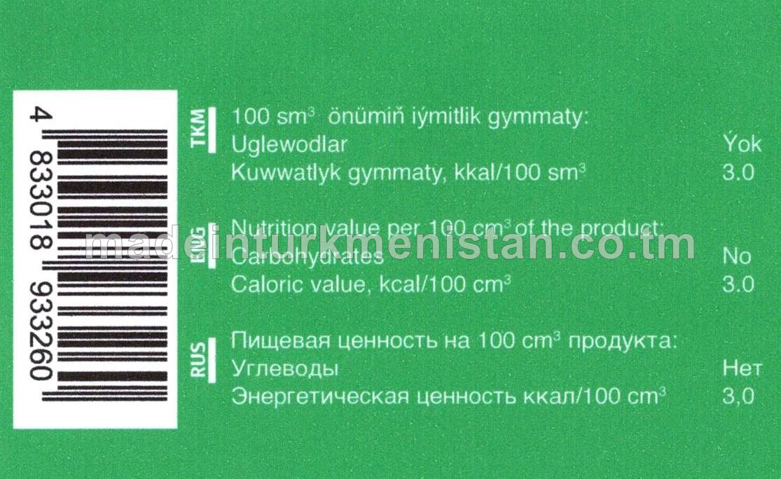 "TUT" Limon-laým alkogolsyz gazlandyrylan içgi