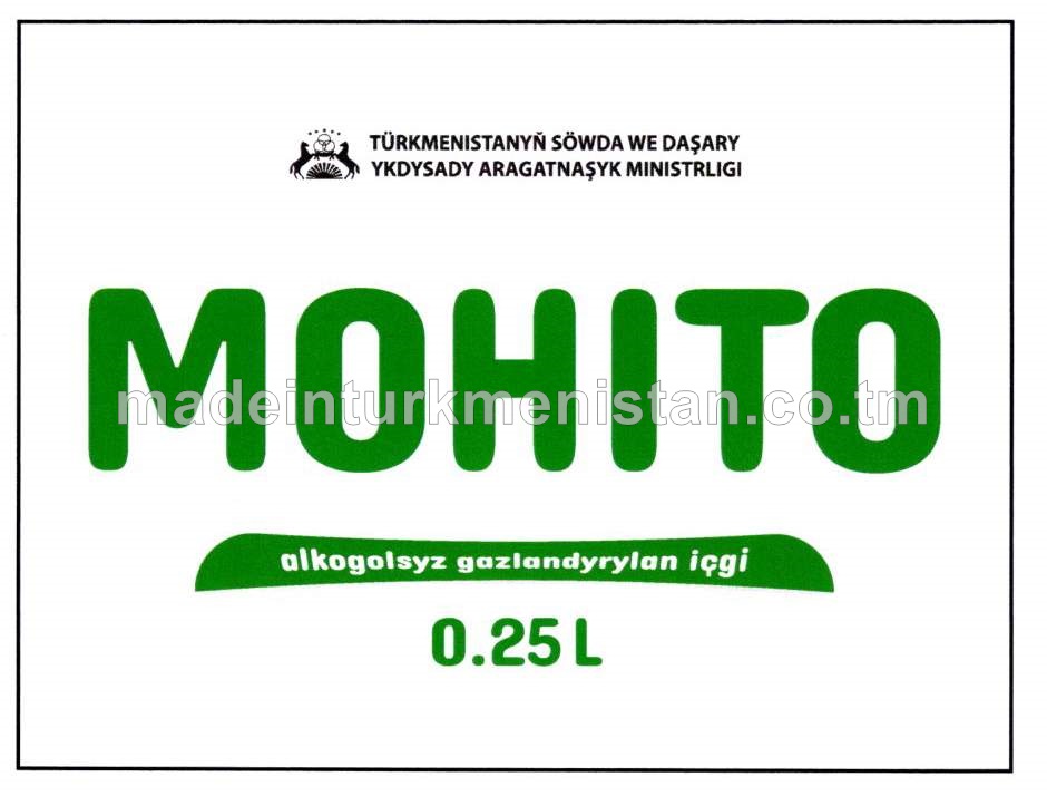 Mohito alkogolsyz gazlandyrylan içgi