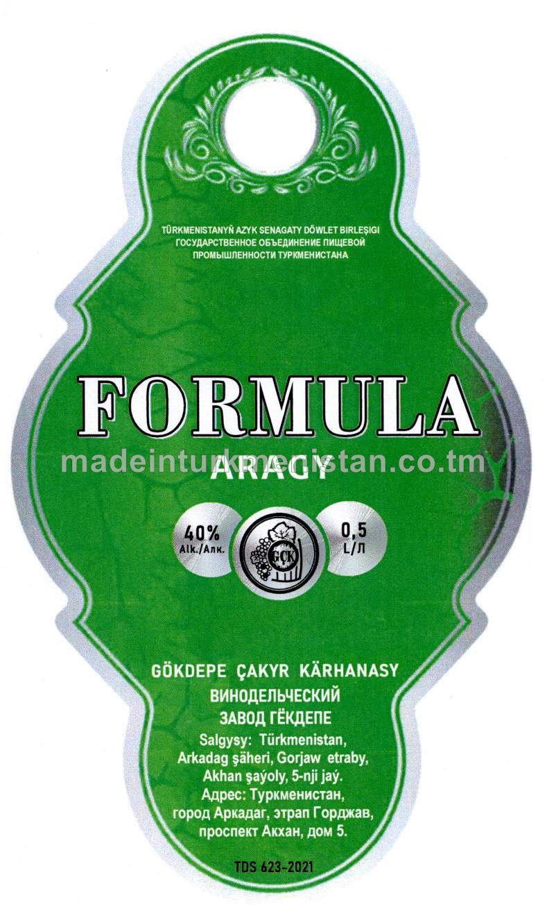 "Formula" aragy. Alk:40%