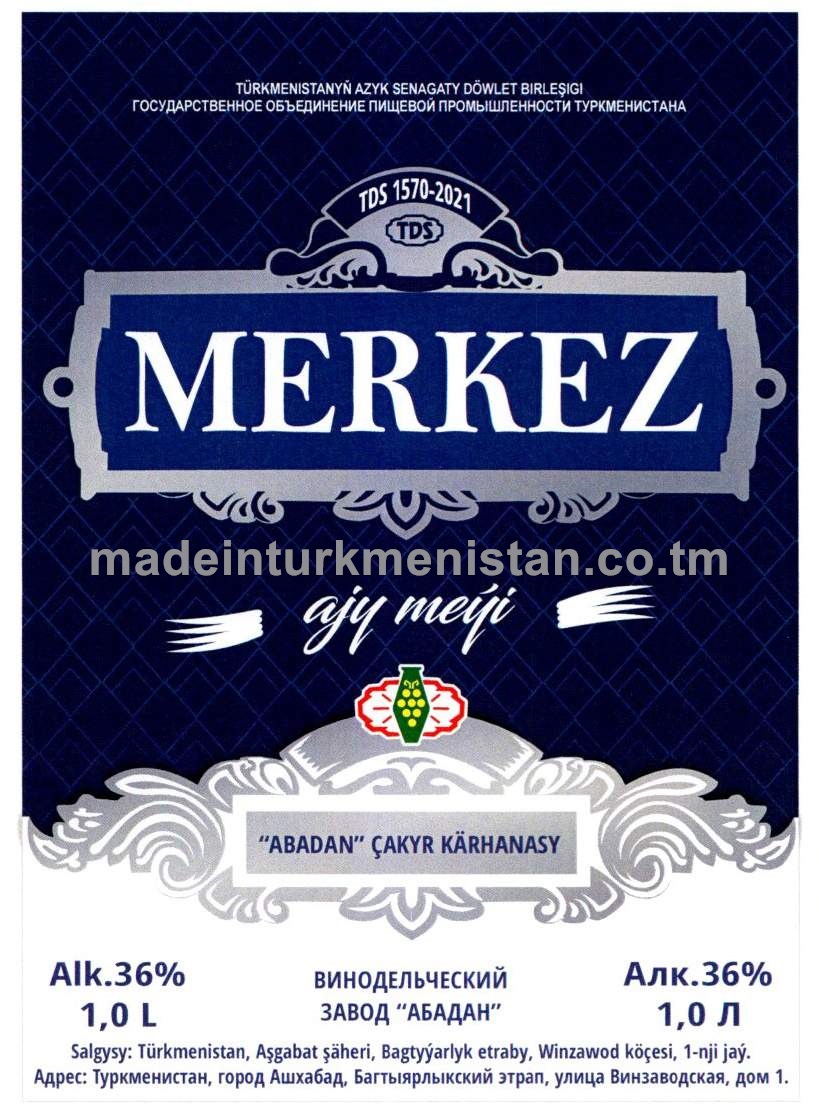 "Merkez" ajy meýi. Alk: 36%