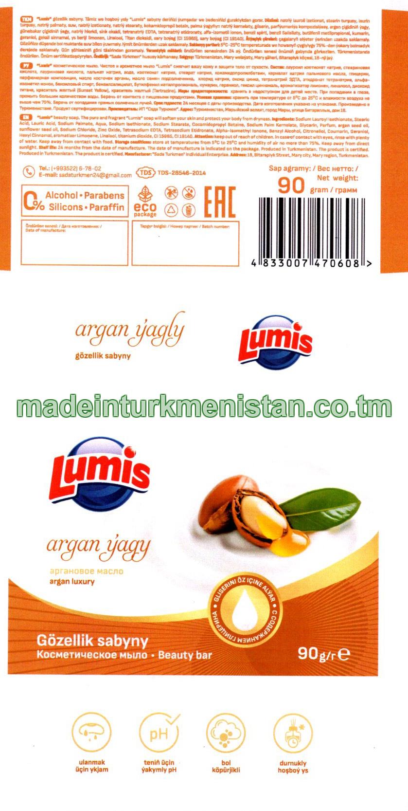Gözellik sabyny "argan ýagy"