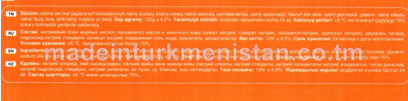 "WAWE ORANGE" gaty arak sabyny 