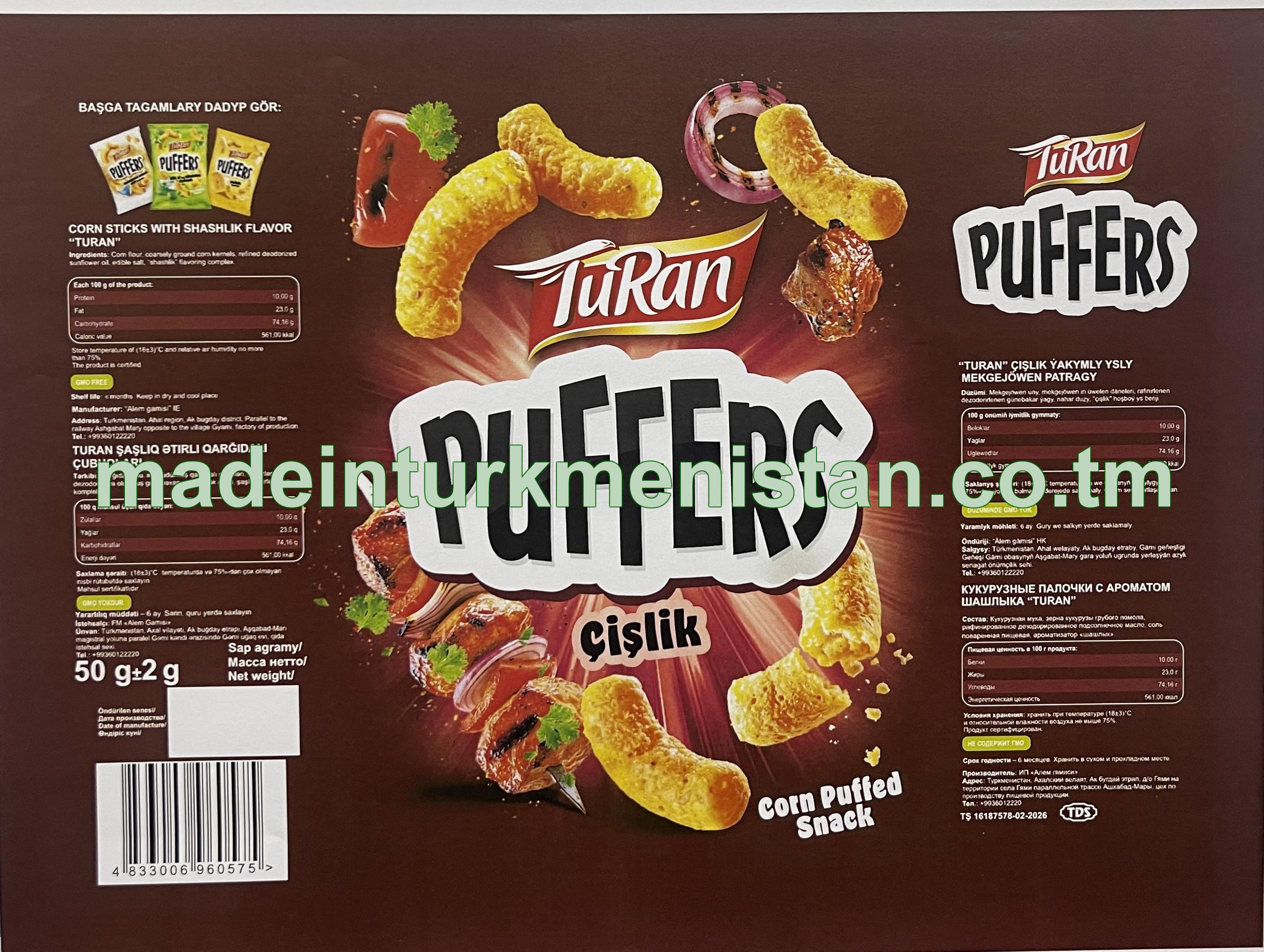 “Turan” çişlik ýakymly ysly mekgejöwen patragy