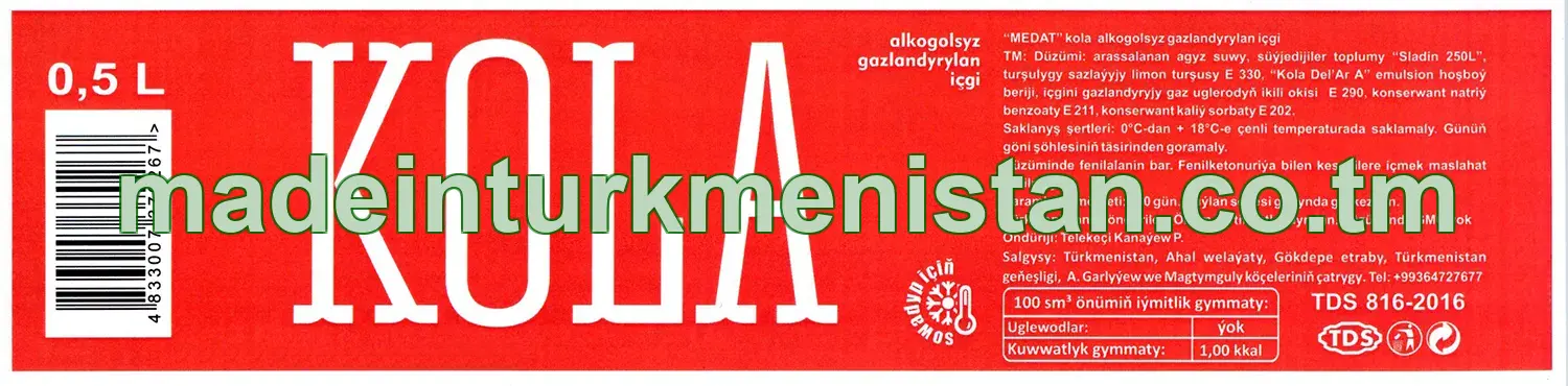 "Medat" kola alkogolsyz gazlandyrylan içgi