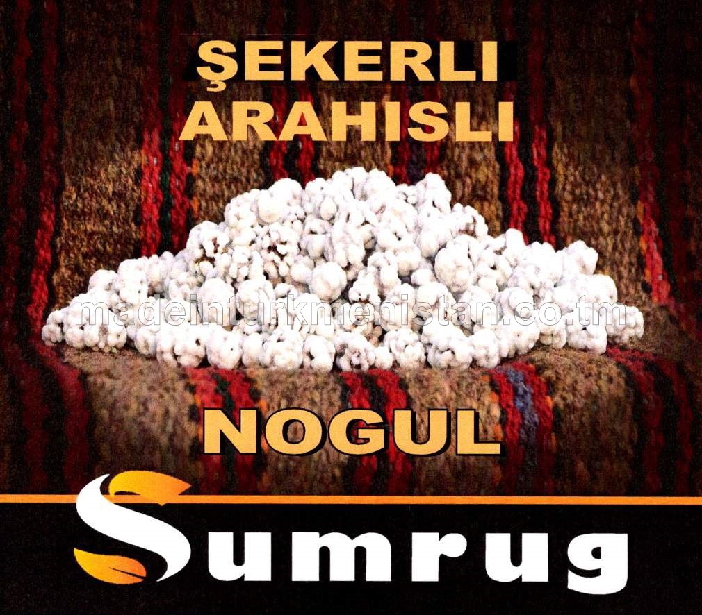 Şekerli örtükli arahisli nogul