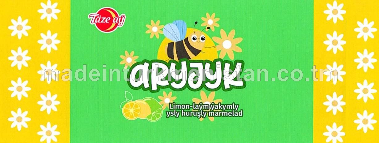 “Aryjyk” limon-laým ýakymly ysly huruşly marmelad