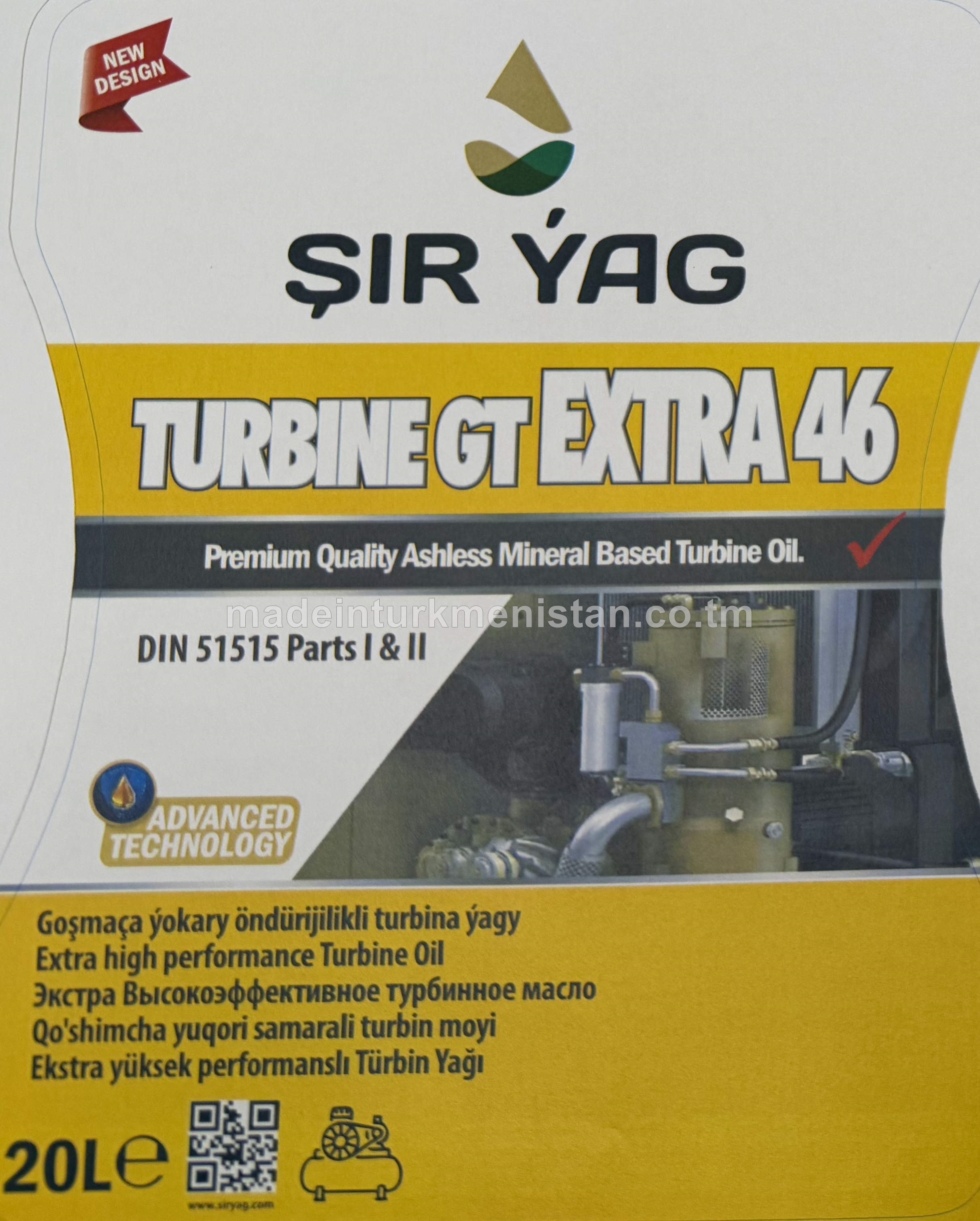 TURBINE GT EXTRA 46 turbina ýagy