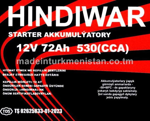 Akkumulýator 12V 72Ah 530(CCA)