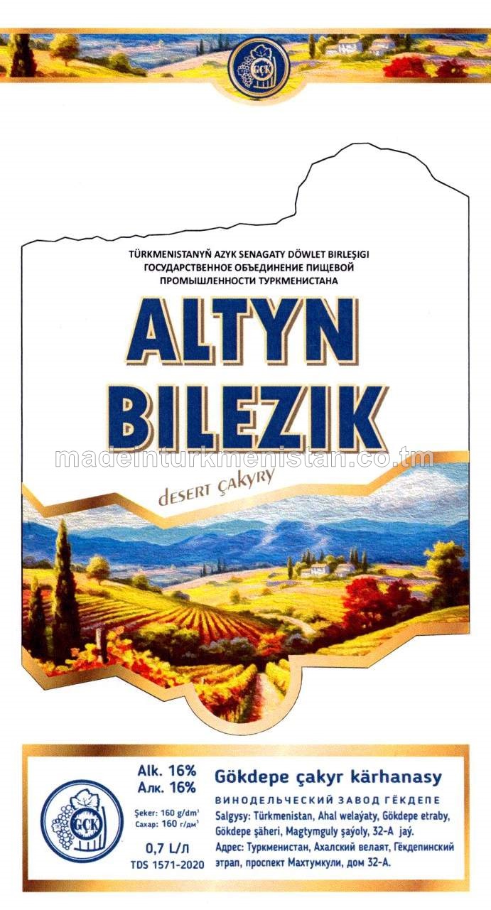 "Altyn Bilezik" desert çakyry. Alk:16%