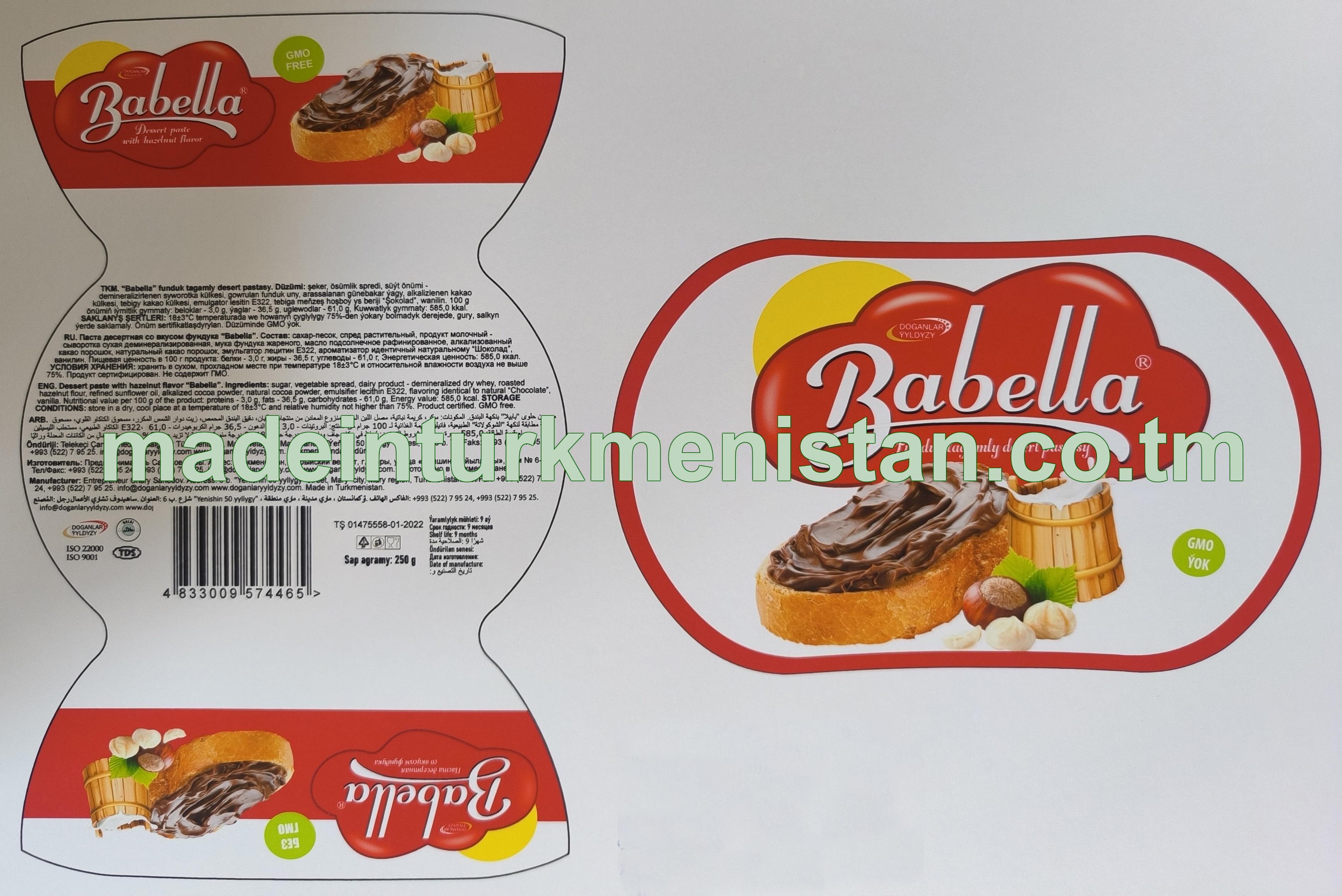 "Babella" funduk tagamly desert pastasy