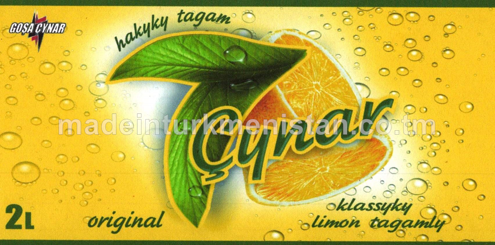 "7 Çynar" Klassyky limon tagamly gazlandyrylan içgi