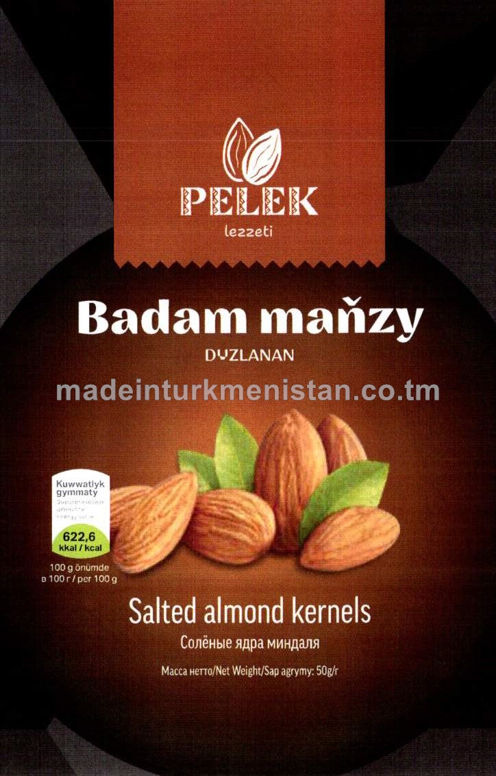 Badam maňzy. Duzlanan