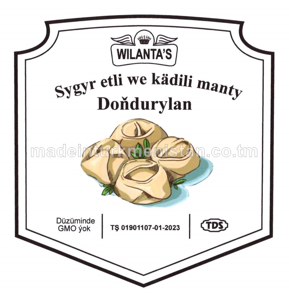Sygyr etli we kädili manty Doňdurylan (çekimli)