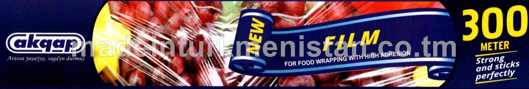 Azyk önümleriniň gaplanylmagy üçin plýonlka 45sm x 9mikron(Hytaý Halk Respublikasynyň önümi)