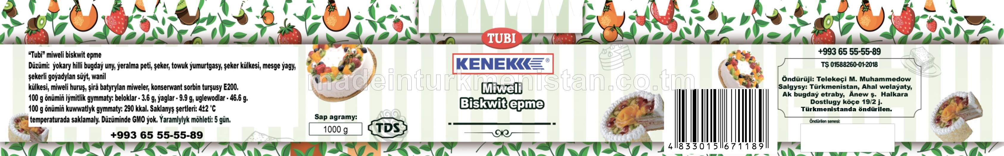 "TUBI" miweli biskwit epme