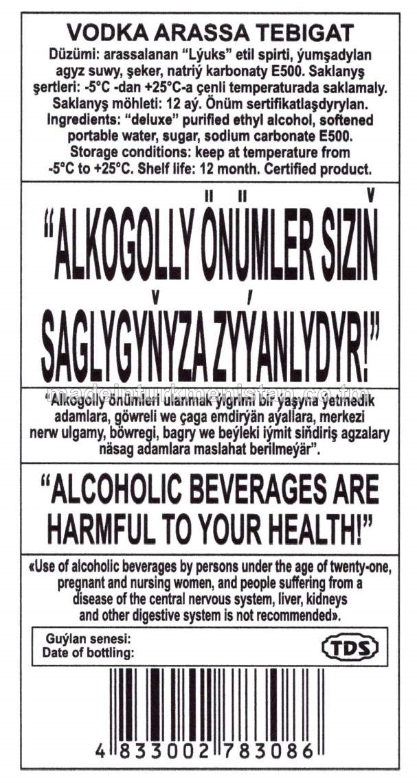 "ARASSA TEBIGAT" aragy. Alk: 40%