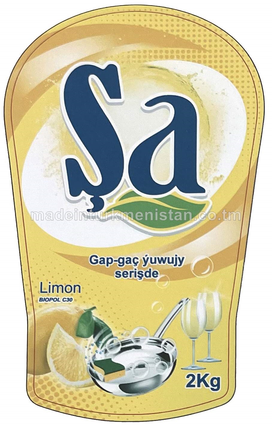 Şa gap-gaç ýuwujy serişde, limon