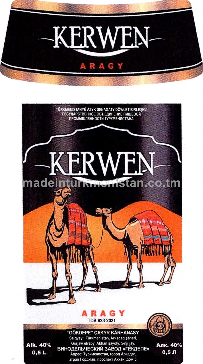 "Kerwen" aragy. Alk:40%