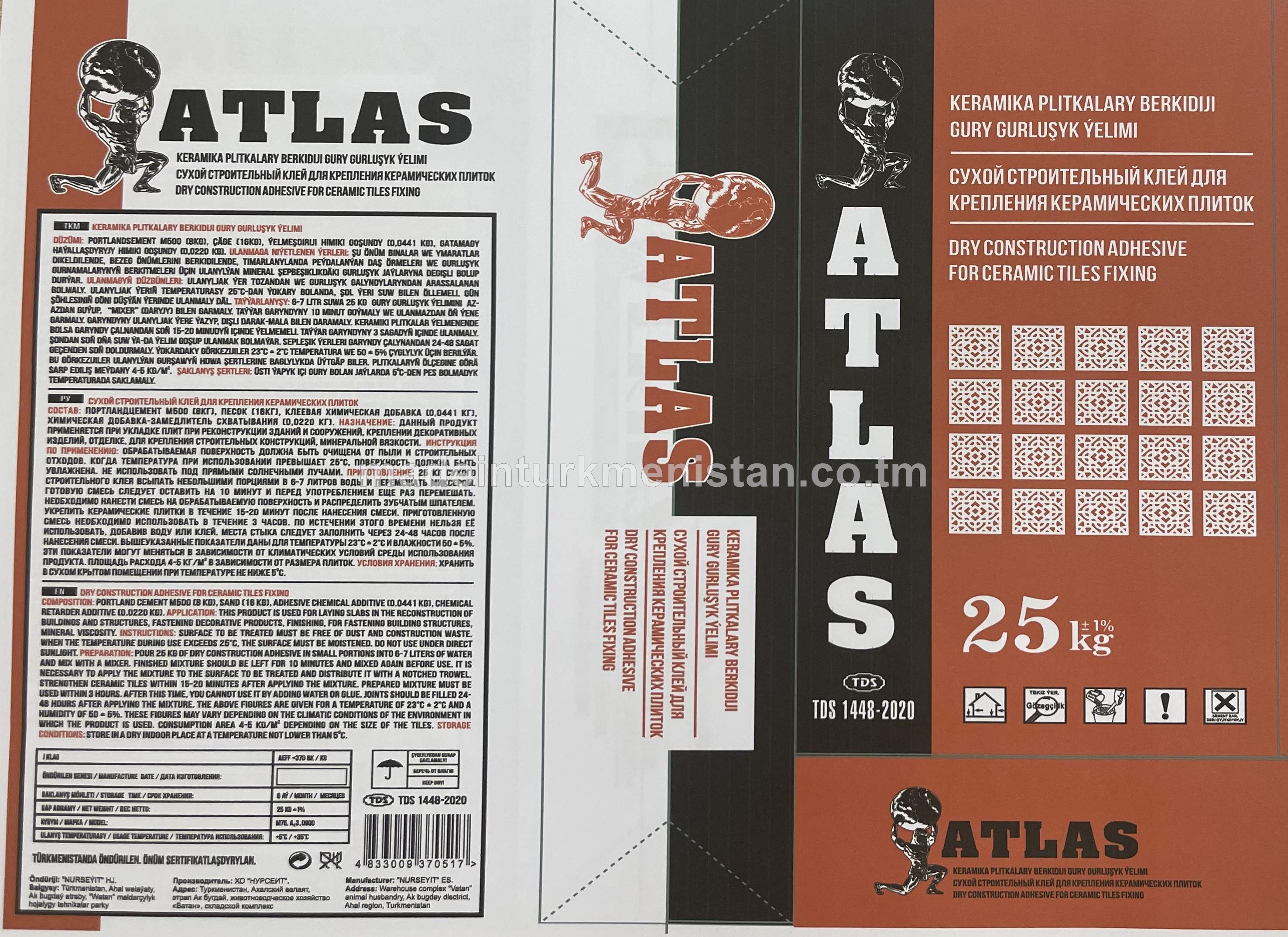 Keramika plitkalary berkidiji gury gurluşyk ýelimi