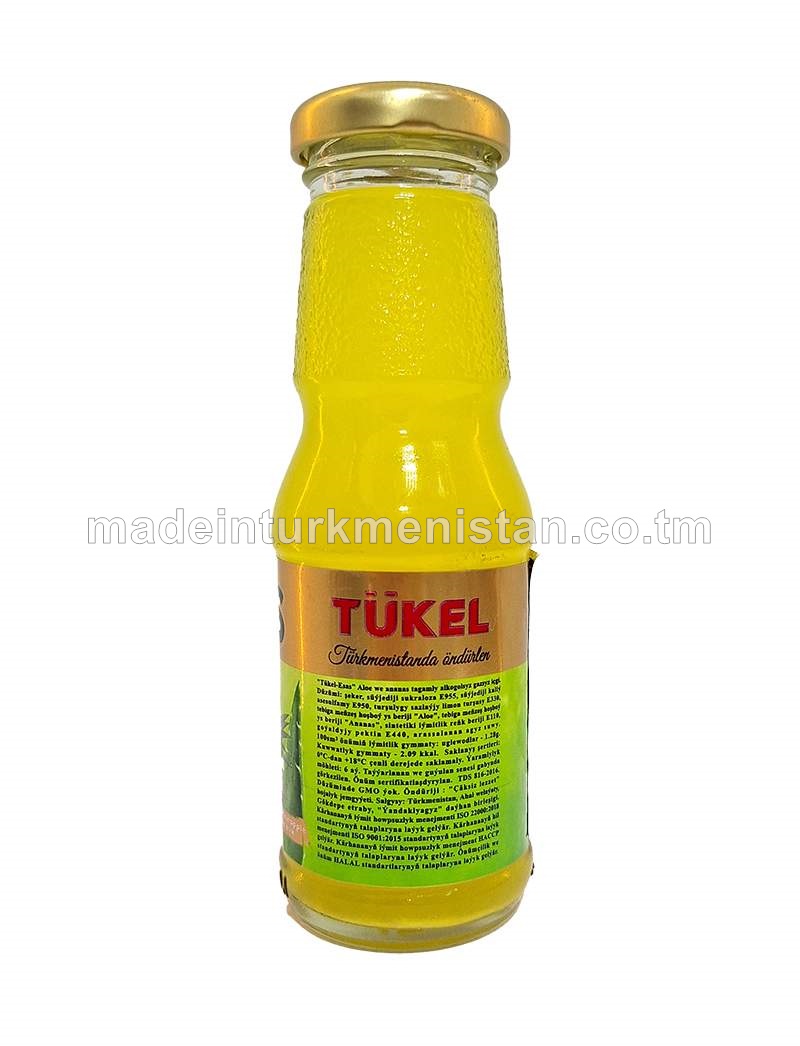 "Tükel" Aloe we Ananas tagamly alkogolsyz gazsyz içgi