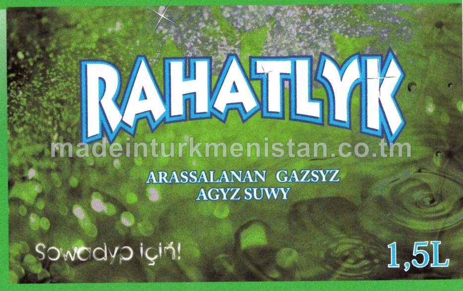 "RAHATLYK" arassalanan gazsyz agyz suwy