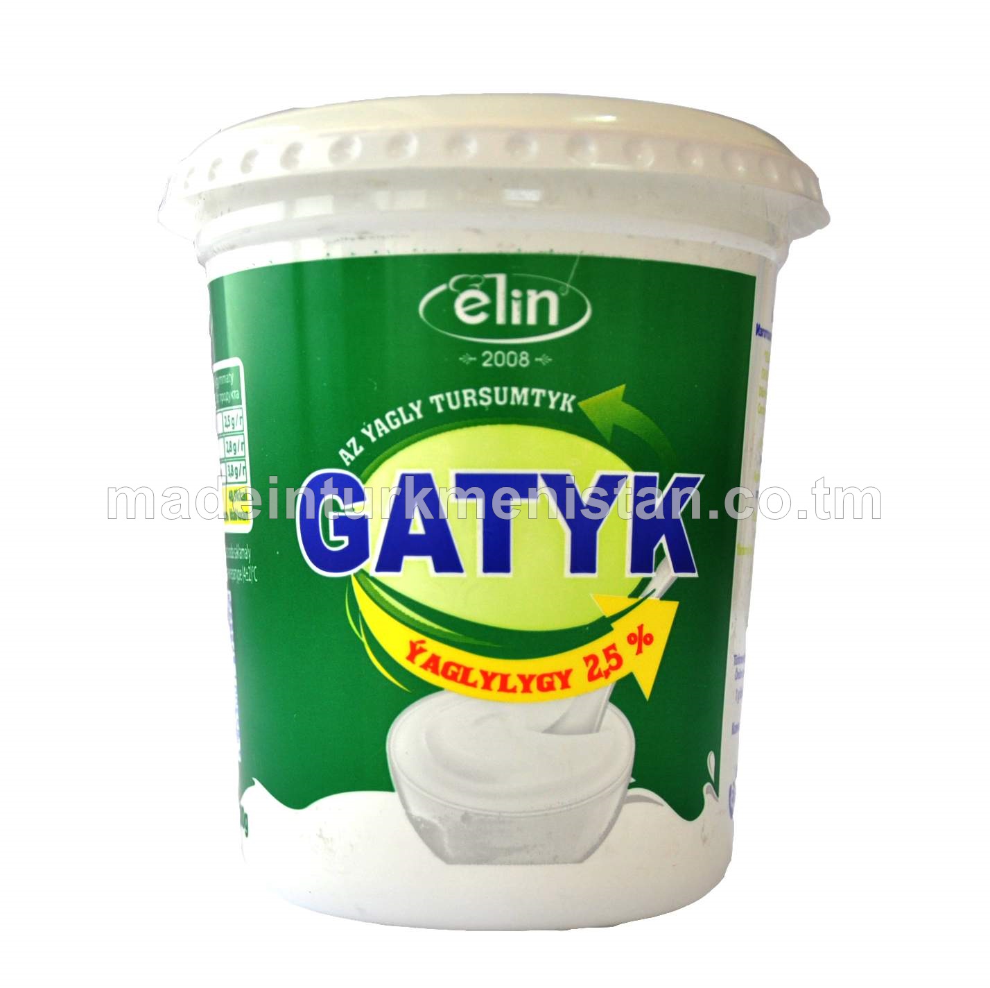 Az ýagly turşumtyk gatyk. Ýaglygy 2,5 %