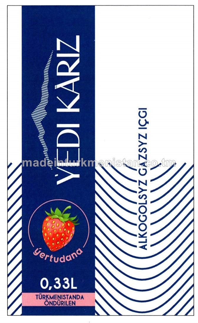 ÝEDI KÄRIZ ÝERTUDANA  ALKOGOLSYZ GAZSYZ IÇGI