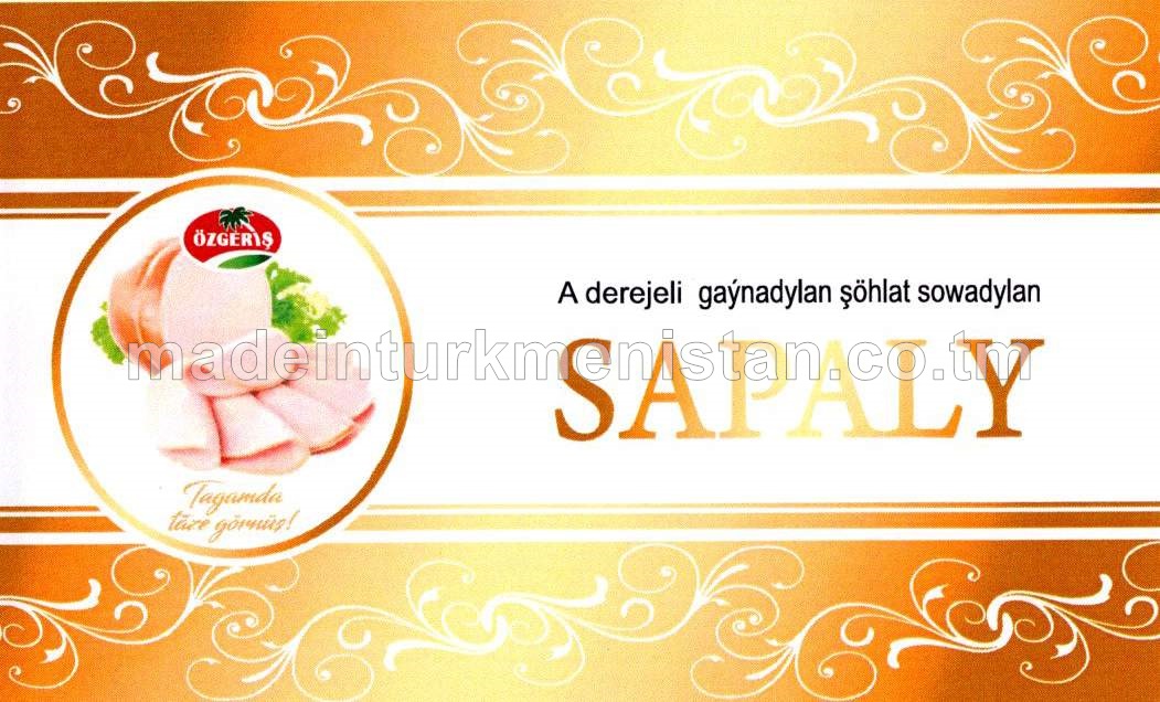 "Sapaly" A derejeli gaýnadylan şöhlat sowadylan