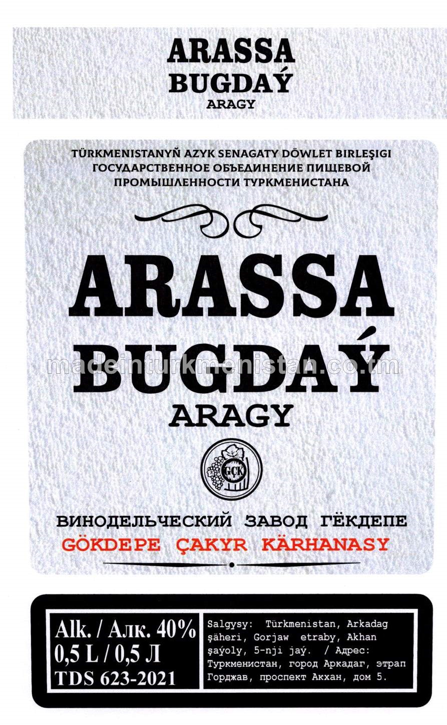 "Arassa bugdaý" aragy. Alk: 40%