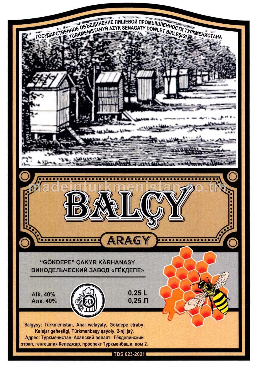 "Balçy" aragy. Alk:40%