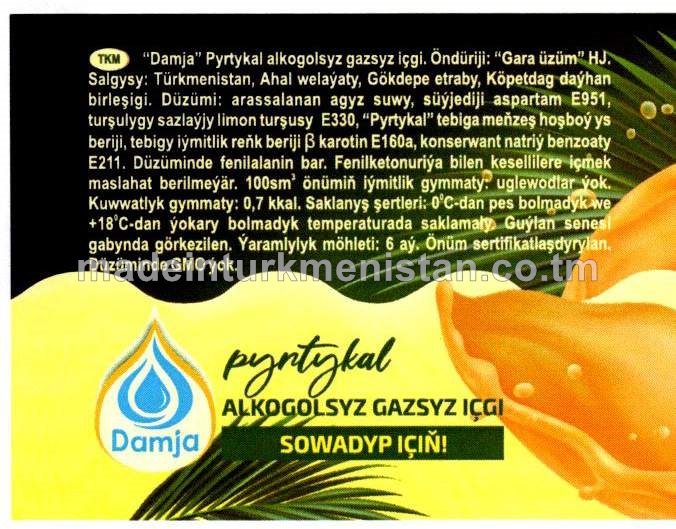 Pyrtykal alkogolsyz gazsyz içgi