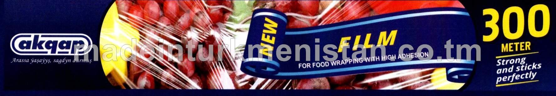 Azyk önümleriniň gaplanylmagy üçin plýonka, 30sm*9mikron 