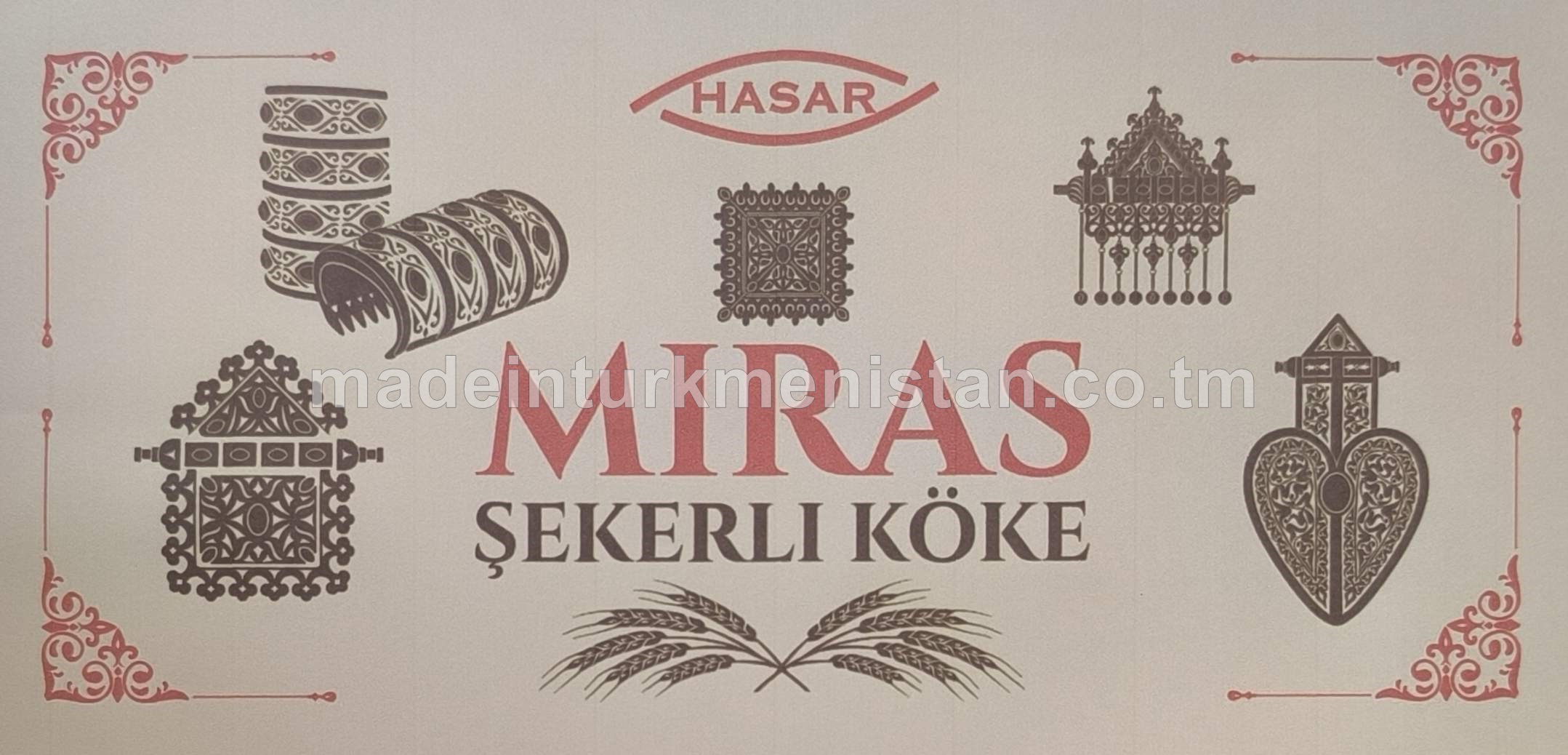 "Miras"şekerli köke, ýokary hilli bugdaý unundan