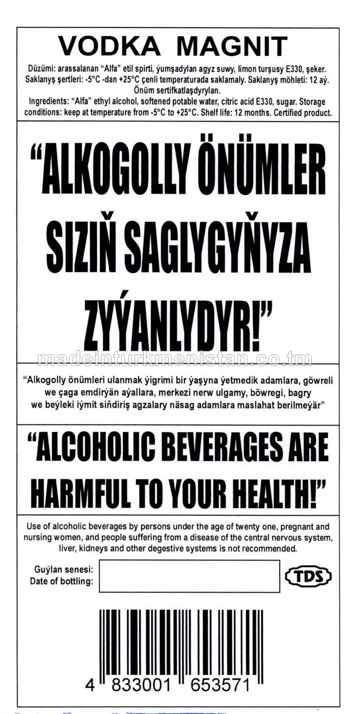 "Magnit" aragy. Alk:40%