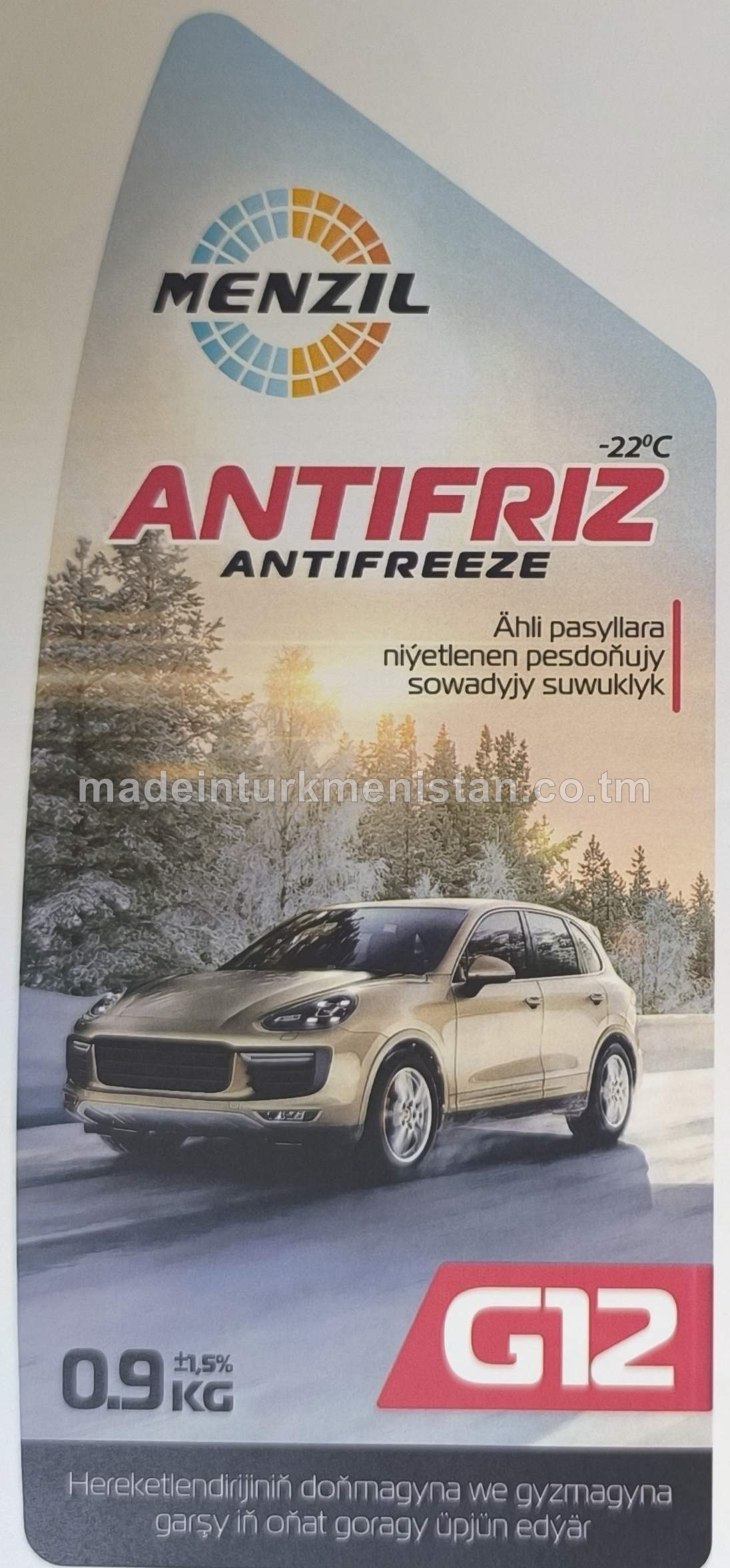Pesdoňujy sowadyjy suwuklylar "Antifriz G12 Red" (-22°C)