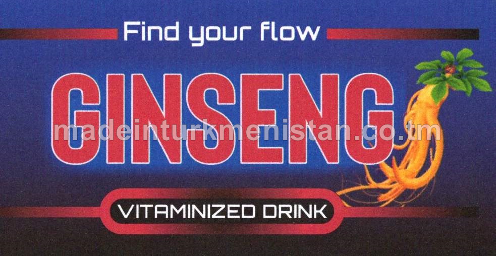 "GINSENG" Ženşen tagamly witaminleşdirilen alkogolsyz gazlandyrylan içgi 