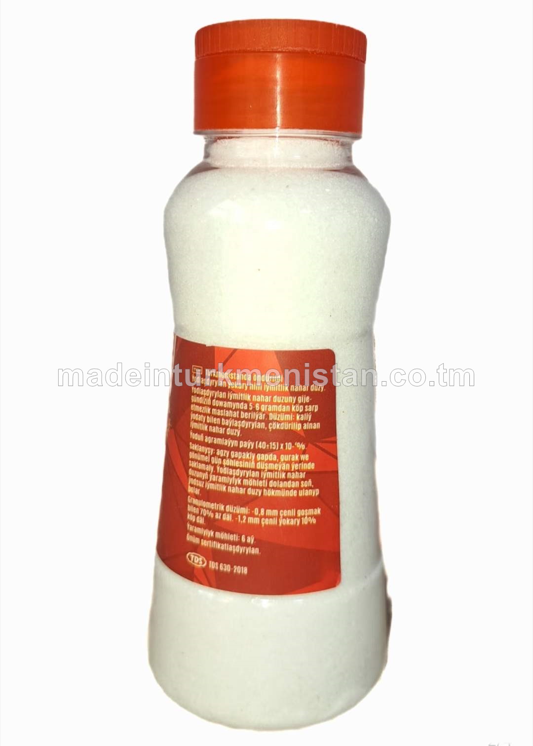 Iýmitlik nahar duzy. Ýodlaşdyrylan. Üweme 0