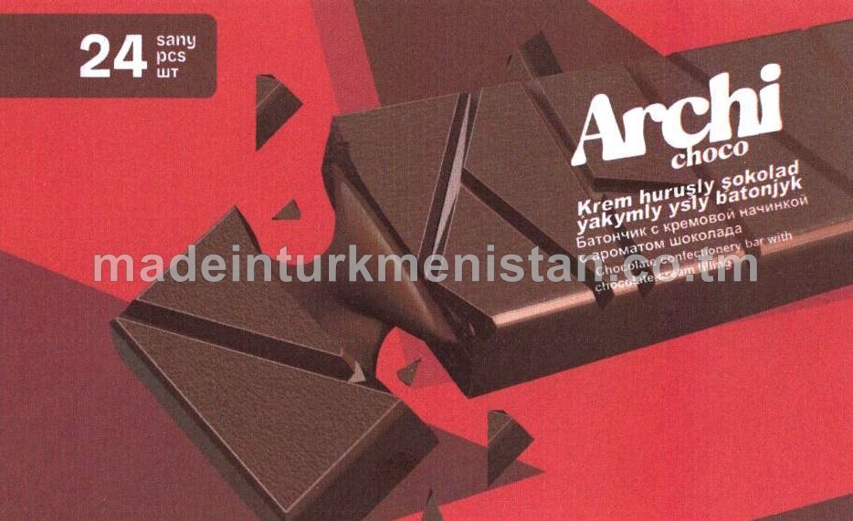 Krem huruşly şokolad ýakymly ysly batonjyk (24 sany*20 g)