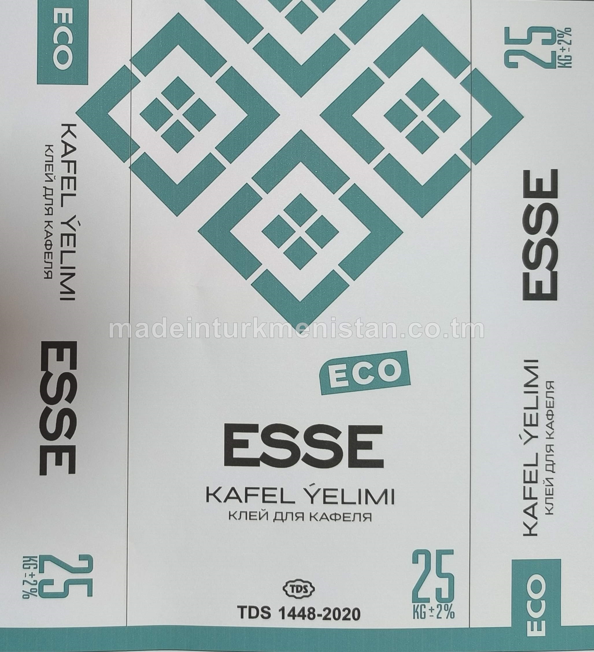 "ECO" Ýokary hilli kafel we keramika ýelimleşdiriji gurluşyk garyndysy