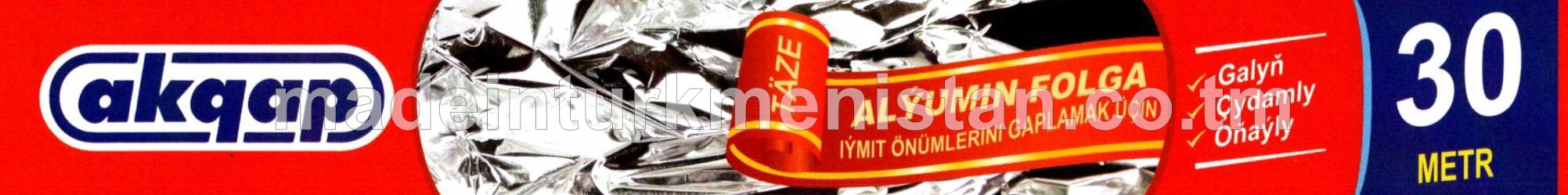 Iýmit önümlerini gaplamak üçin alýumin Folga, 30sm