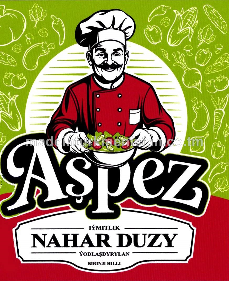 Çöken ýodlaşdyrylan iýmitlik nahar duzy. Birinji hilli hilli. Üwelen:1