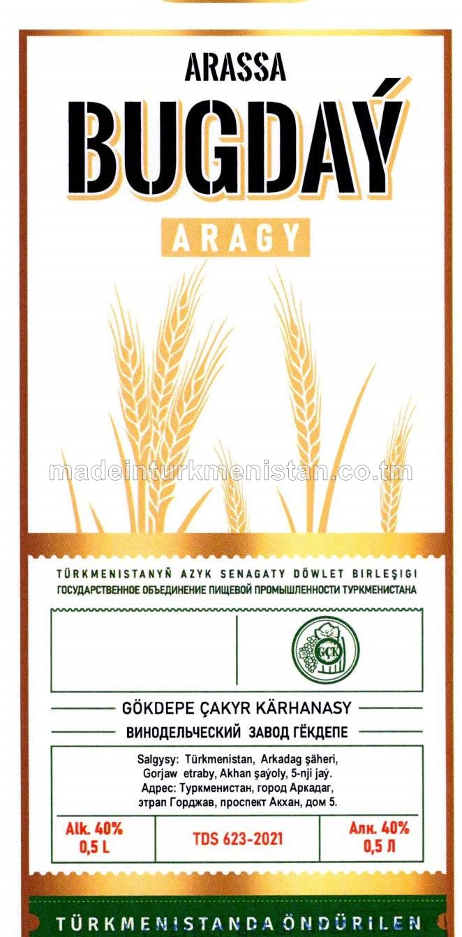 "Arassa Bugdaý" aragy. Alk.40%