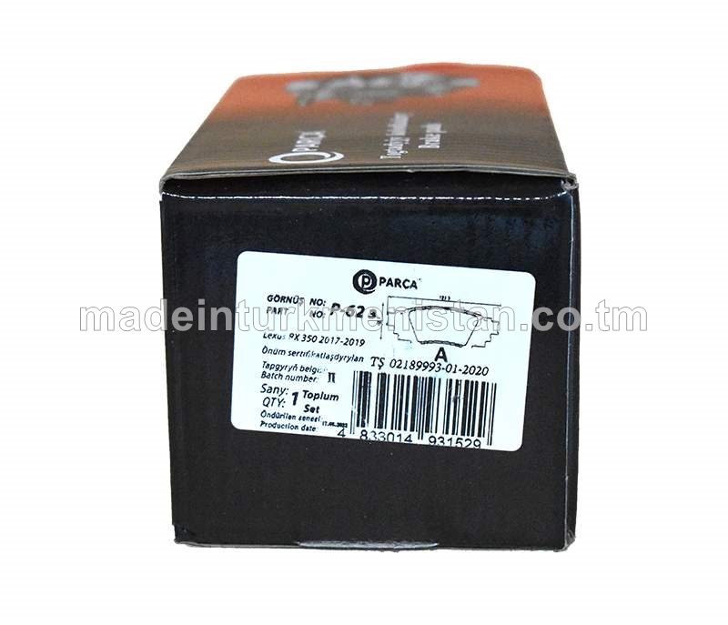 Togtadyjy kolodkalary P-62 3 Lexus RX350 2017-2019